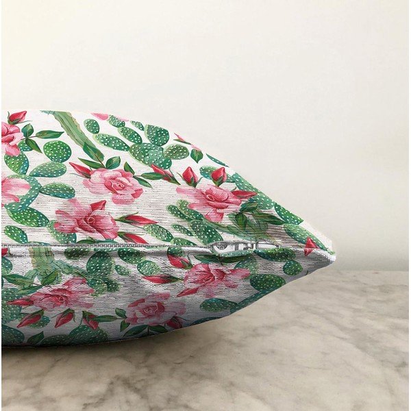 Poszewka na poduszkę z domieszką bawełny Minimalist Cushion Covers Blooming Cactus, 55x55 cm-image-1