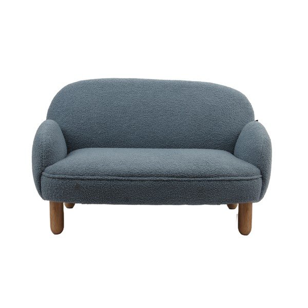 Beżowa sofa dla dzieci z materiału bouclé 89 cm Rocky – Vipack