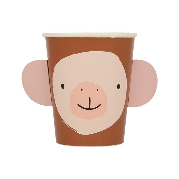 Papierowe jednorazowe kubki zestaw 8 szt. Animal Parade – Meri Meri-image-3