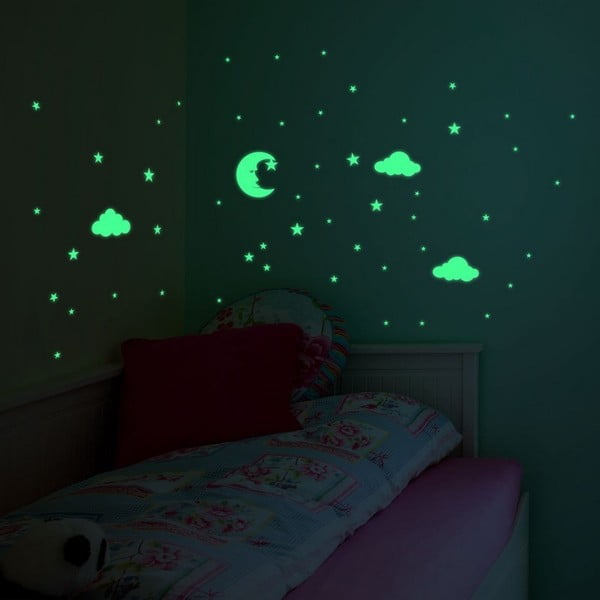 Świecące naklejki ścienne Ambiance Moon and Clouds-image-3