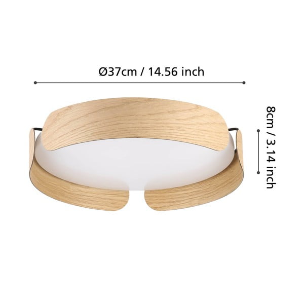 Lampa sufitowa w biało-naturalnym kolorze LED VALCASOTTO – EGLO-image-3