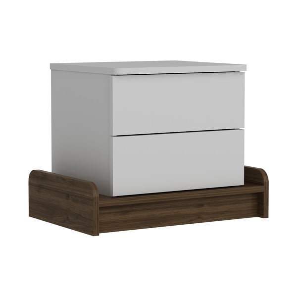 Biała szafka nocna Marina – Kalune Design