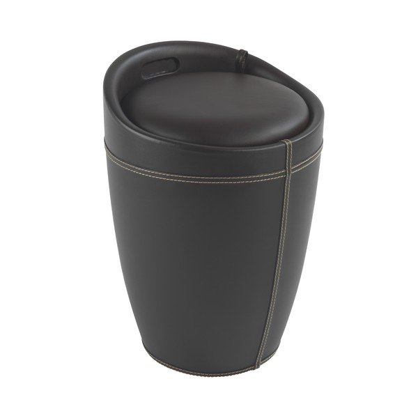 Brązowy kosz na pranie i taboret w jednym Wenko Candy Look, 20 l-image-1