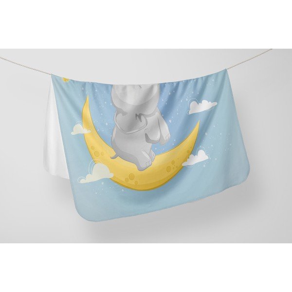 Niebieski koc dziecięcy 85x125 cm – OYO kids-image-1