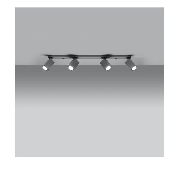 Szara lampa punktowa 6x80 cm Toscana – Sollux-image-2