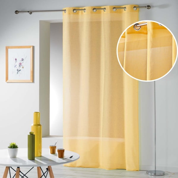 Żółta firanka 140x280 cm Telma – douceur d'intérieur-image-4