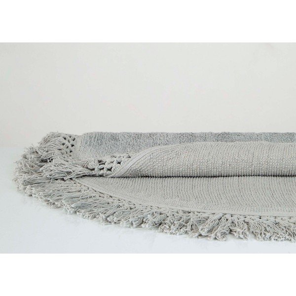 Jasnobrązowy bawełniany dywanik łazienkowy Irya Home Collection Lora, ø 90 cm-image-1