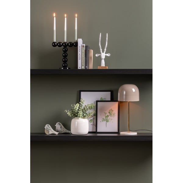 Kremowa lampa stołowa z metalowym kloszem (wysokość 50 cm) Manta – Leitmotiv-image-2