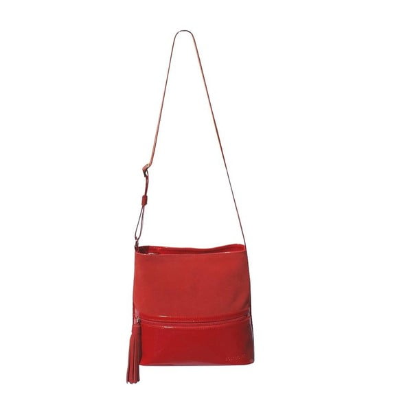 Skórzana torebka Boscollo Red 2183-image-1