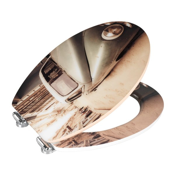 deska sedesowa wolnoopadająca Wenko Old Time Car, 44,5x38 cm-image-2