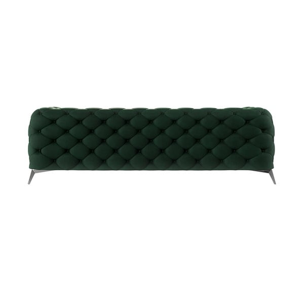 Ciemnozielona aksamitna sofa 243 cm Chelsea – Ropez-image-2