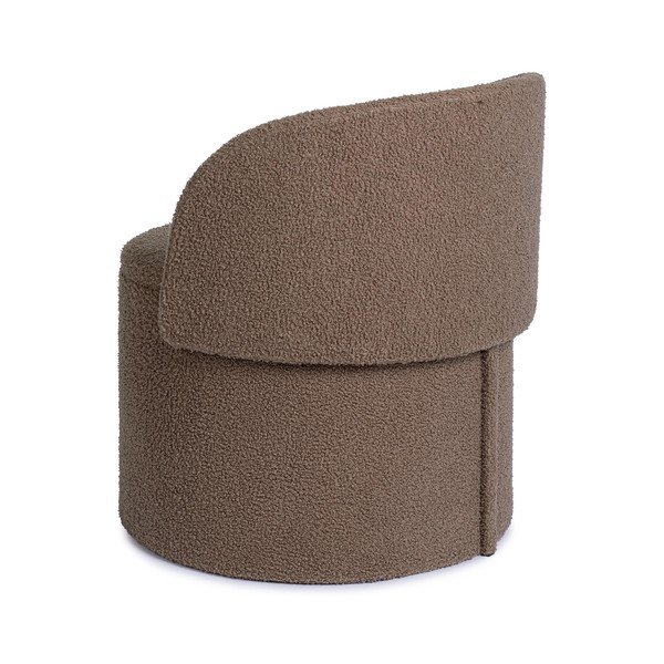 Szarobrązowy puf z materiału bouclé Anthea – Yes Everyday-image-2
