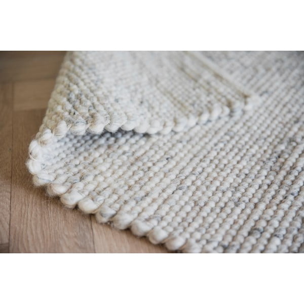 Jasnoszary dywan wełniany 400x300 cm Auckland – Rowico-image-3