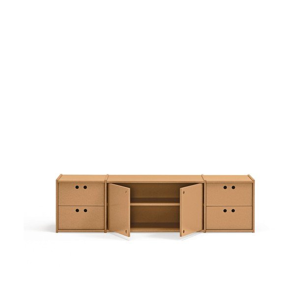 Szafka pod TV w naturalnym kolorze 157x42x40 cm Wally – Teulat-image-2