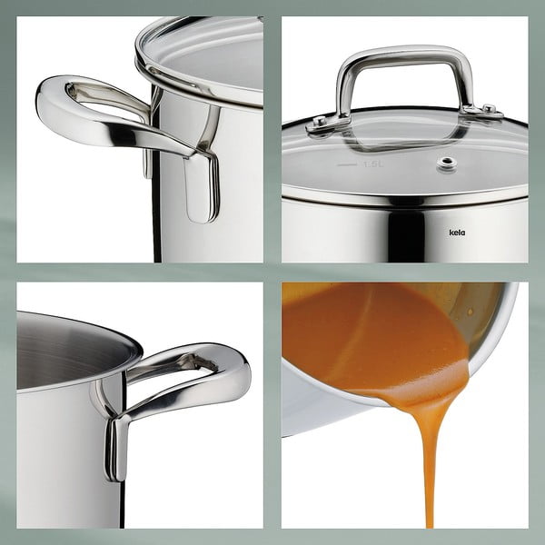 Garnek ze stali nierdzewnej z pokrywką Kela Flavoria, ø 20 cm-image-3