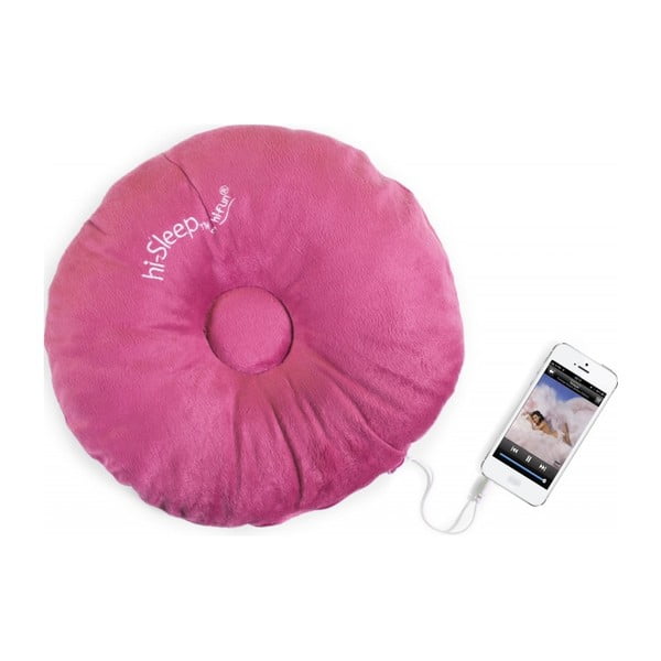 Poduszka z wbudowanym głośnikiem hi-Sleep, różowa