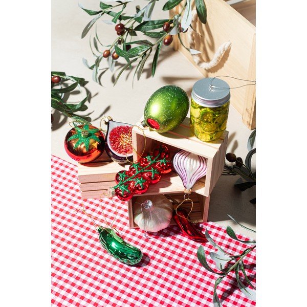 Szklana ozdoba świąteczna 7 cm Olive – Sass & Belle-image-3