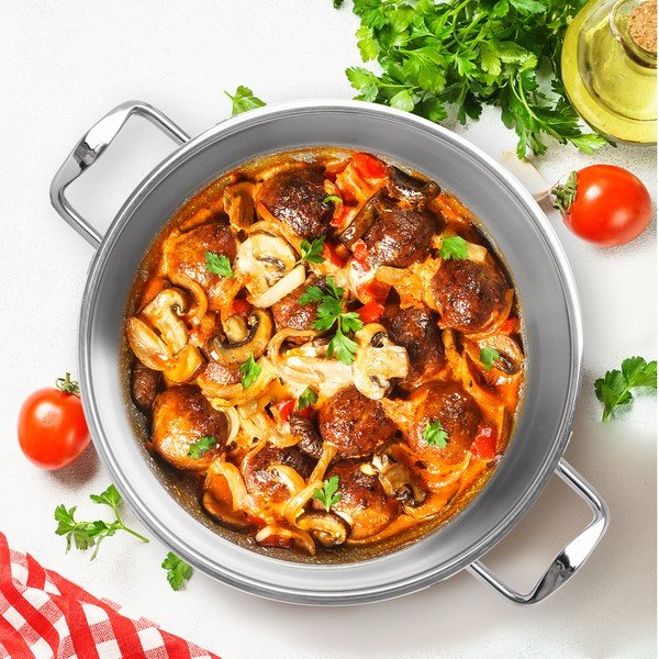 Garnek ze stali nierdzewnej z pokrywką 4,3 l Venice – Orion-image-1