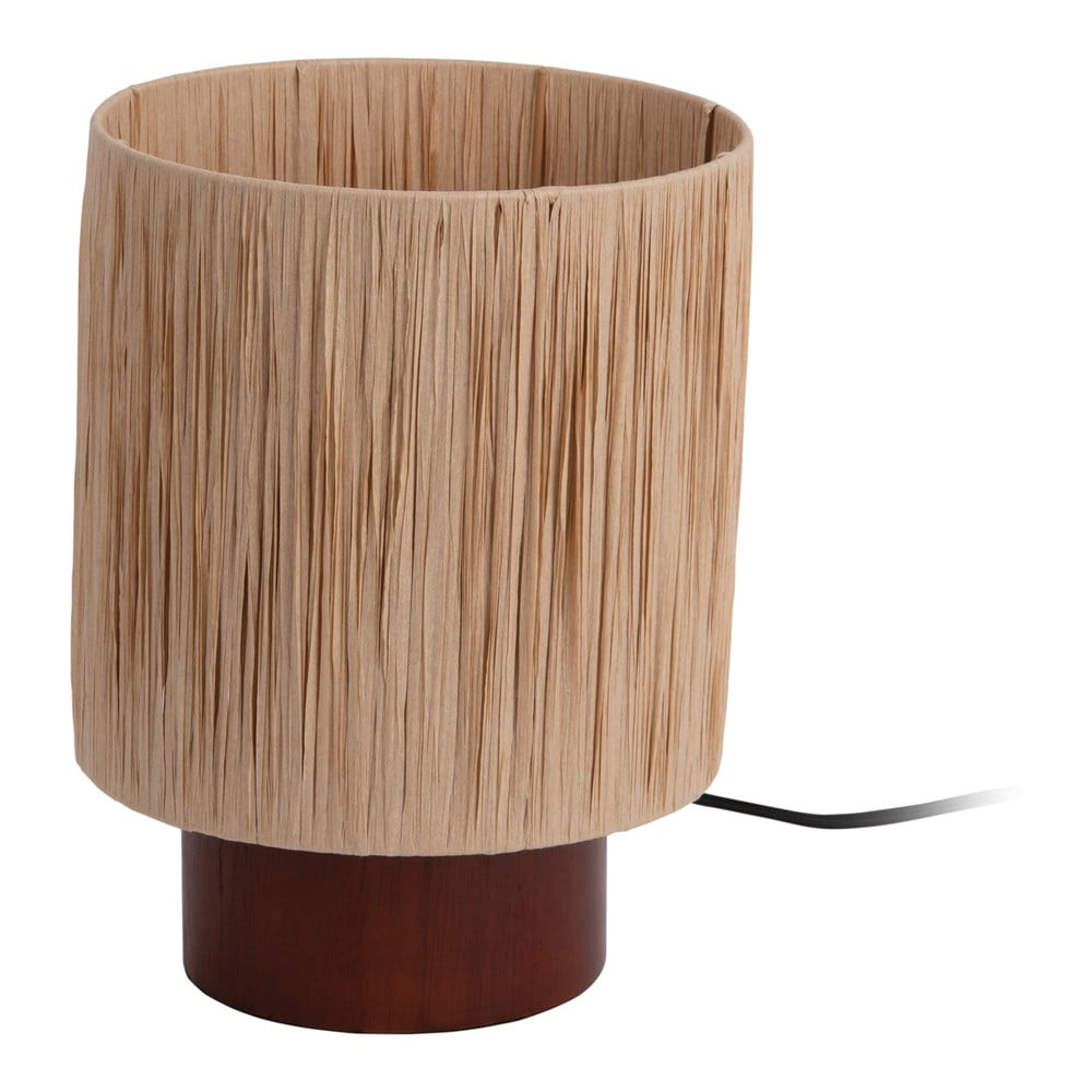 Lampa stołowa z kloszem z plecionki papierowej (wys. 28,5 cm) Sheer – Leitmotiv