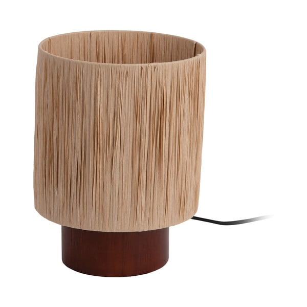 Lampa stołowa z kloszem z plecionki papierowej (wys. 28,5 cm) Sheer – Leitmotiv