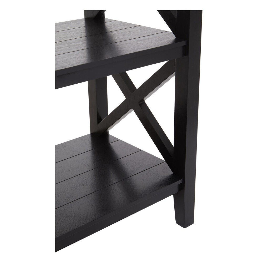 Czarny regał z litego drewna sosnowego 40x81x81 cm Heritage – Premier Housewares (zdjęcie 10)