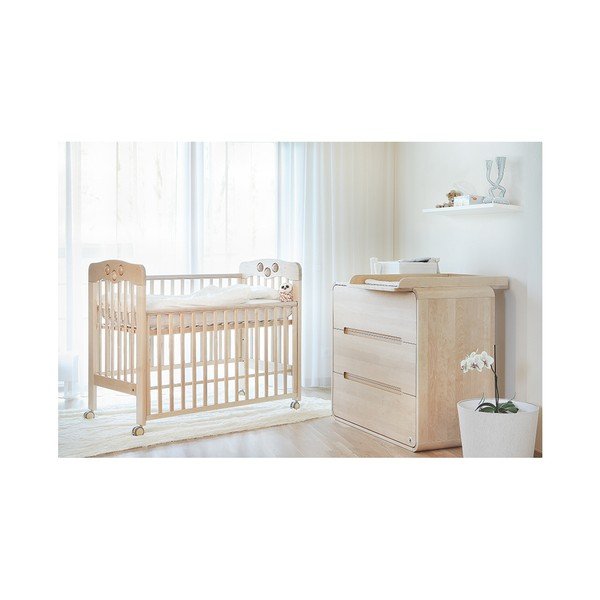 Komoda drewniana z 3 szufladami i zdejmowanym przeiwjakiem YappyKids Owl-image-4