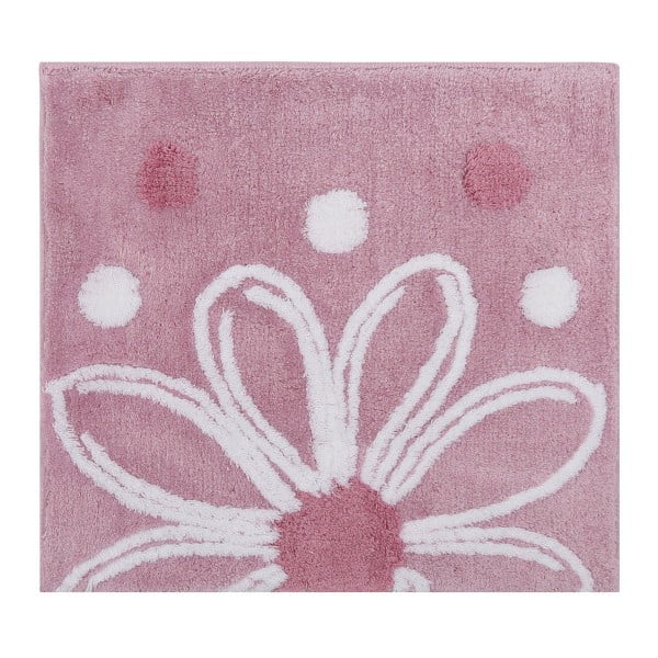 Różowy dywanik łazienkowy Alinda, 50x60 cm