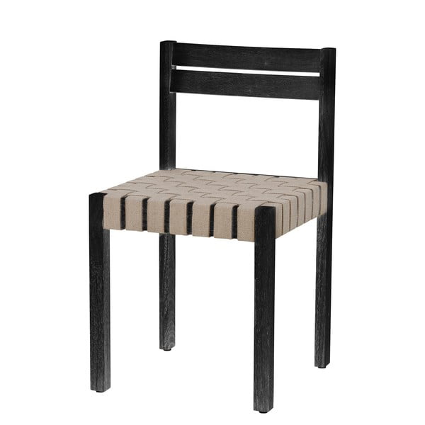 Czarno-beżowe krzesło Maron − Bloomingville