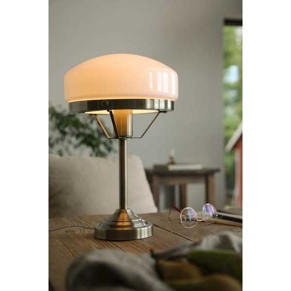 Kremowa/w kolorze mosiądzu lampa stołowa (wysokość 39 cm) Aurelia – Markslöjd-image-1