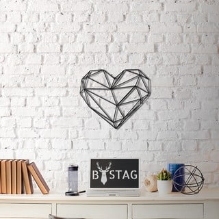 Metalowa dekoracja ścienna Heart, 40x37 cm