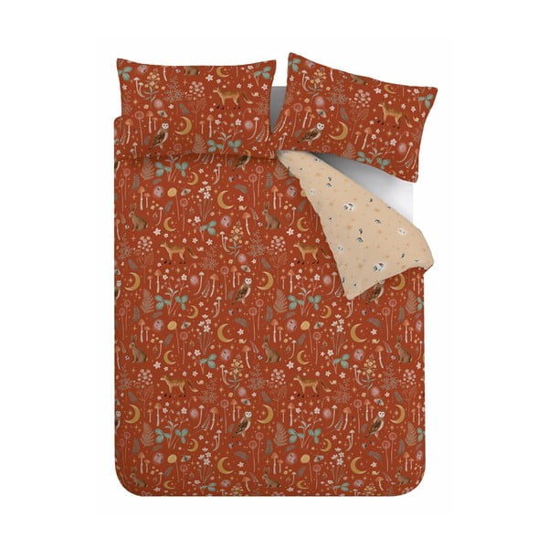 Ceglasta pościel dwuosobowa 230x220 cm Enchanted Twilight Animals – Catherine Lansfield