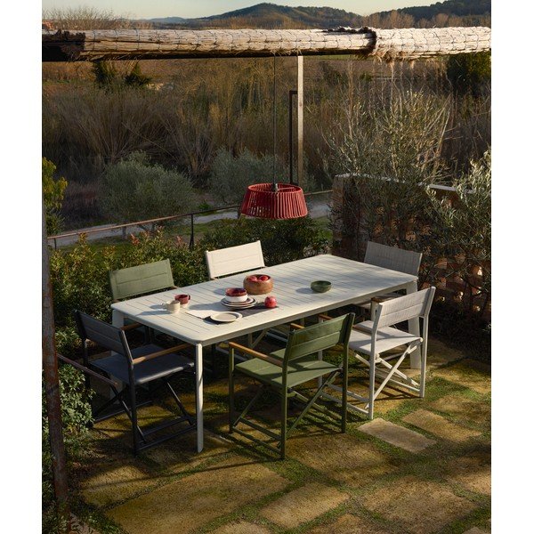 Metalowy stół ogrodowy 100x205 cm Brela – Kave Home-image-1