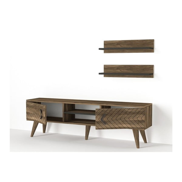 Zestaw szafki pod TV i 2 półek Legato-image-2