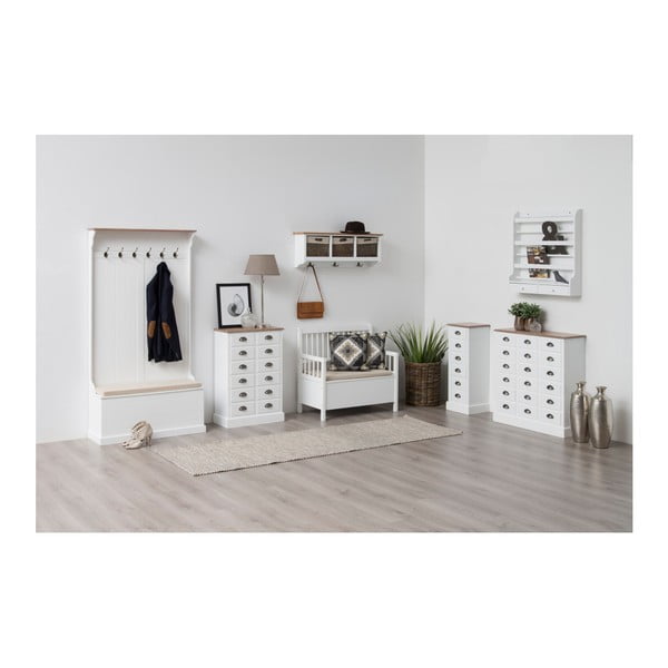 Biała ławka ze schowkiem Actona Assila-image-3