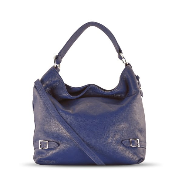 Skórzana torebka Audrey, niebieska