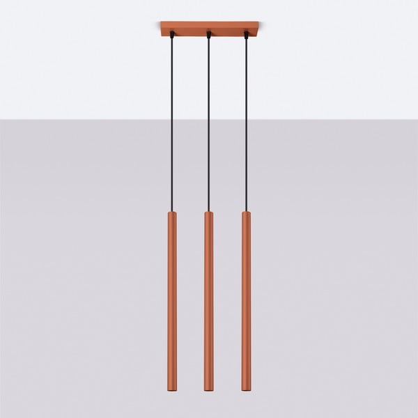 Ceglasta lampa wisząca Fideus – Sollux-image-2