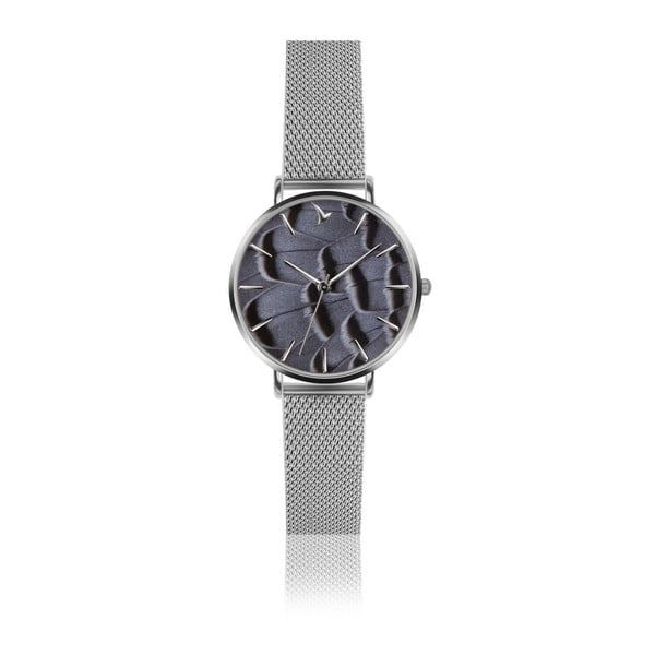 Zegarek damski z szarą bransoletką ze stali nierdzewnej Emily Westwood