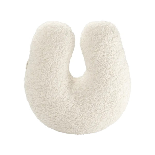 Kremowa poduszka na sofę dziecięcą z materiału bouclé U – Wigiwama