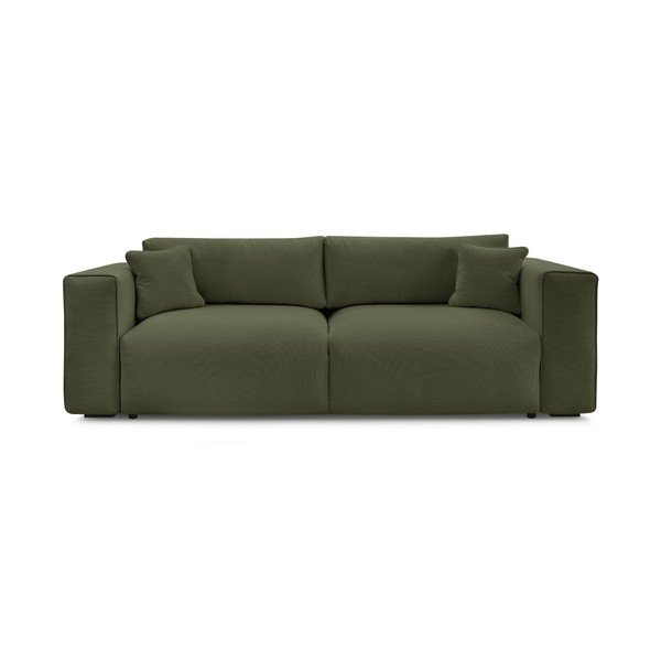 Zielona rozkładana/ze schowkiem sofa 265 cm Ezechiel – Bobochic Paris