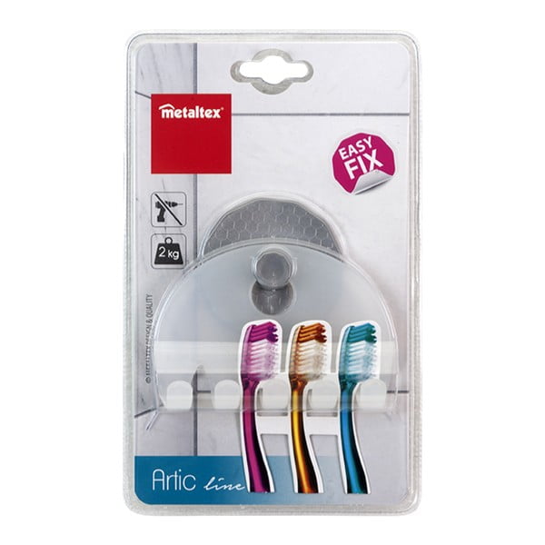 Uchwyt na szczoteczki do zębów Metaltex-image-2