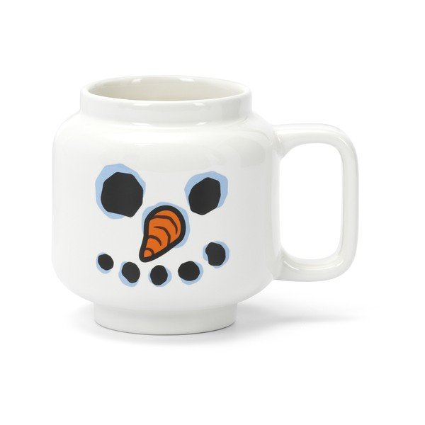 Biały ceramiczny kubek dla dzieci do latte 255 ml Snowman – LEGO®
