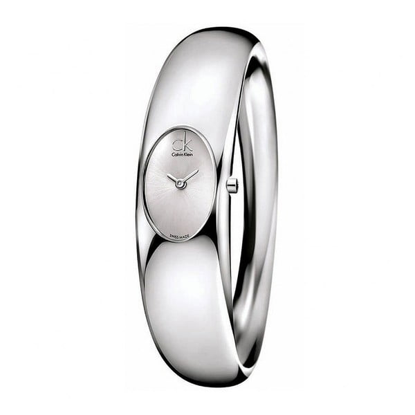 Srebrny zegarek damski Calvin Klein K1Y22120