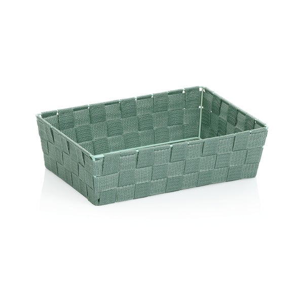 Zielony koszyk Kela Alvaro, 29,5x20,5 cm