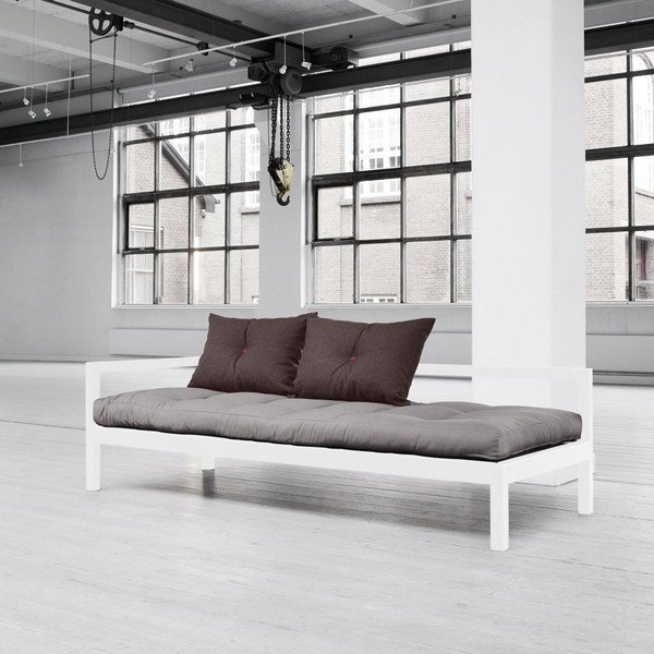Sofa wielofunkcyjna Karup Soul White/Gris/Light Bordeaux-image-1