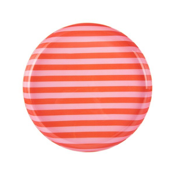 Pomarańczowy/jasnoróżowy żelazny talerz ø 22 cm Animado – PT LIVING-image-2