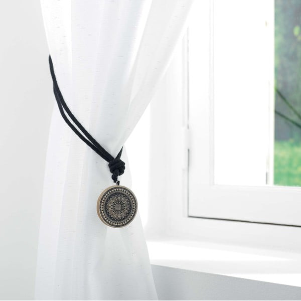 Drewniano-tekstylny upinacz do zasłon Hypnotica – douceur d'intérieur-image-2