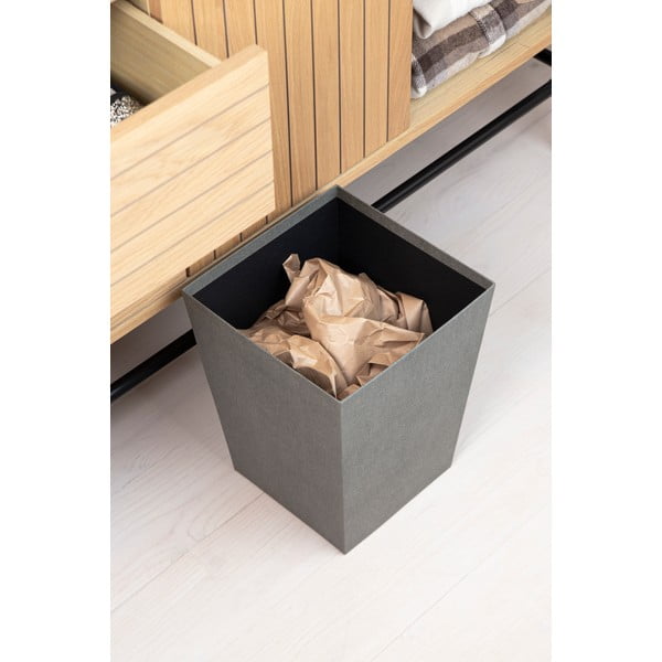 Szary kosz na śmieci Sofia Canvas Paper Laminate – Bigso-image-2