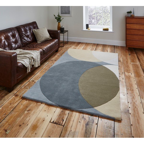 Wełniany dywan Think Rugs Elements Circle, 120x170 cm-image-1