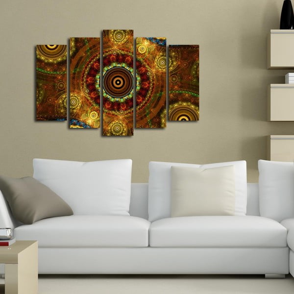 Obraz wieloczęściowy Boho, 105x70 cm-image-1