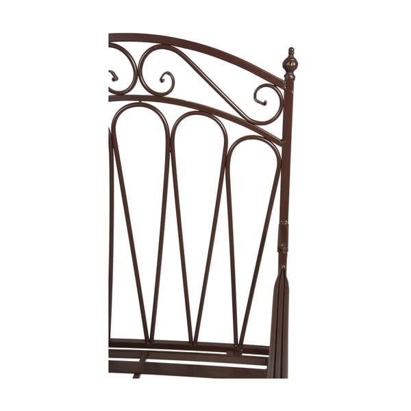 Czarna metalowa ławka ogrodowa Rinjani – Garden Pleasure-image-2